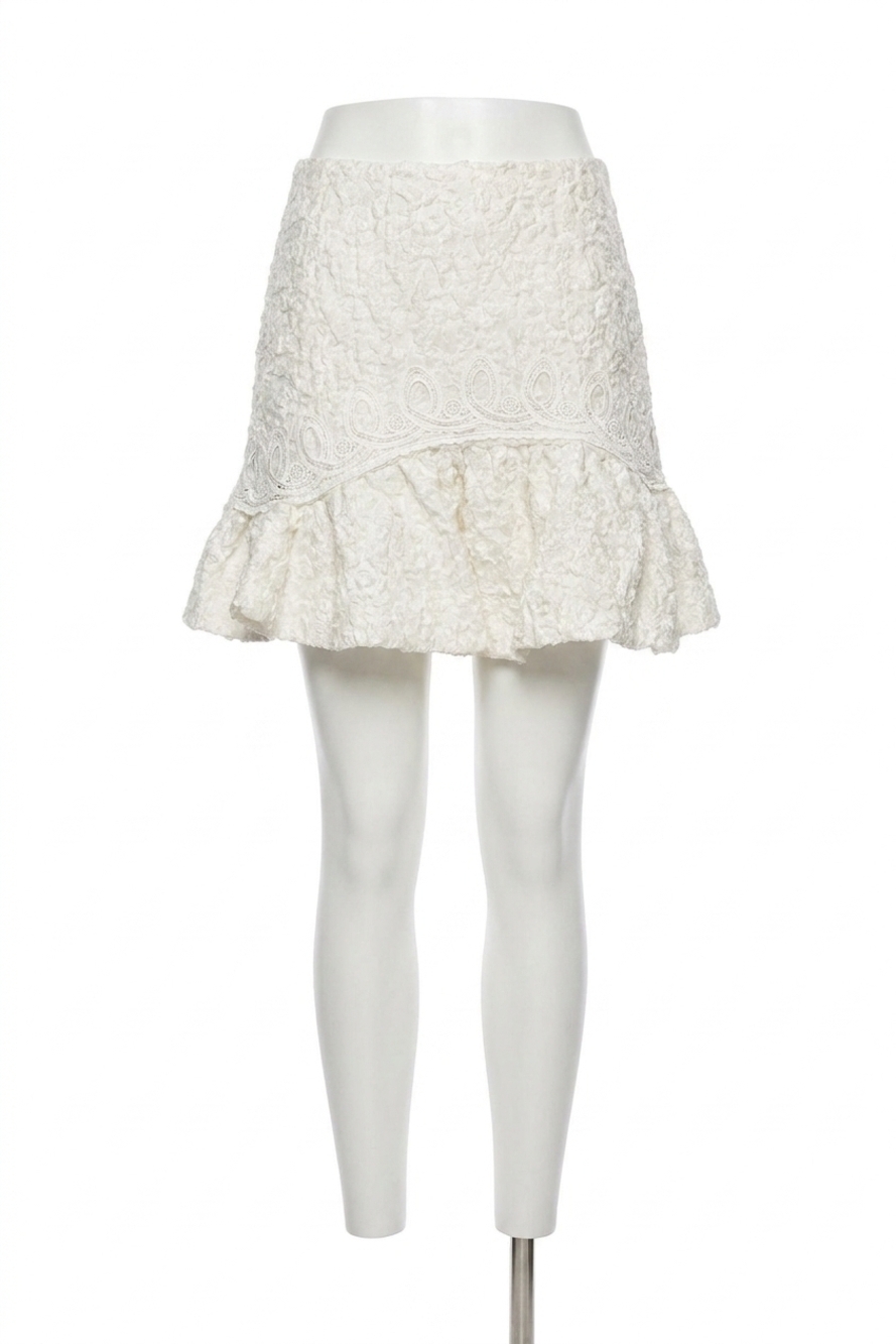 NEW ELLIATT gracie mini skirt in white